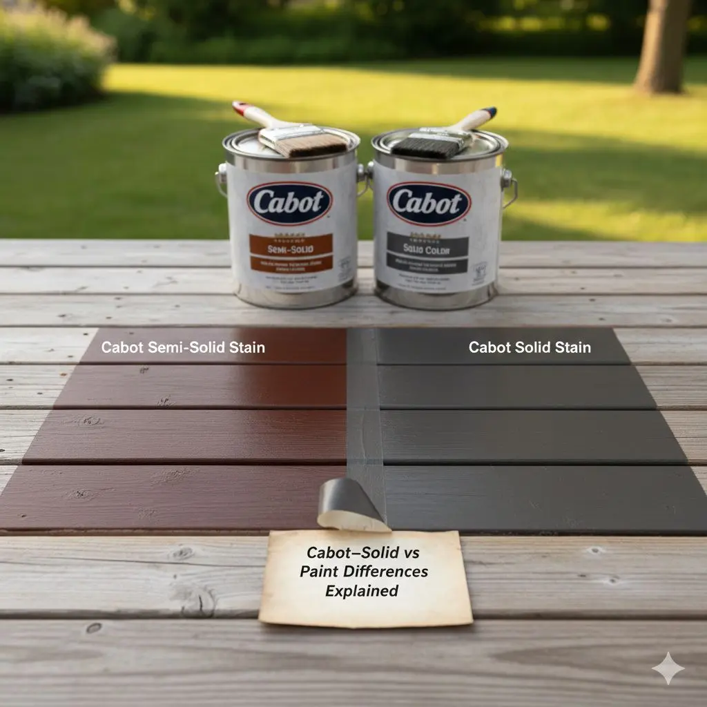Cabot Semi-Solid vs Solid Stain: Paint Differences Explained