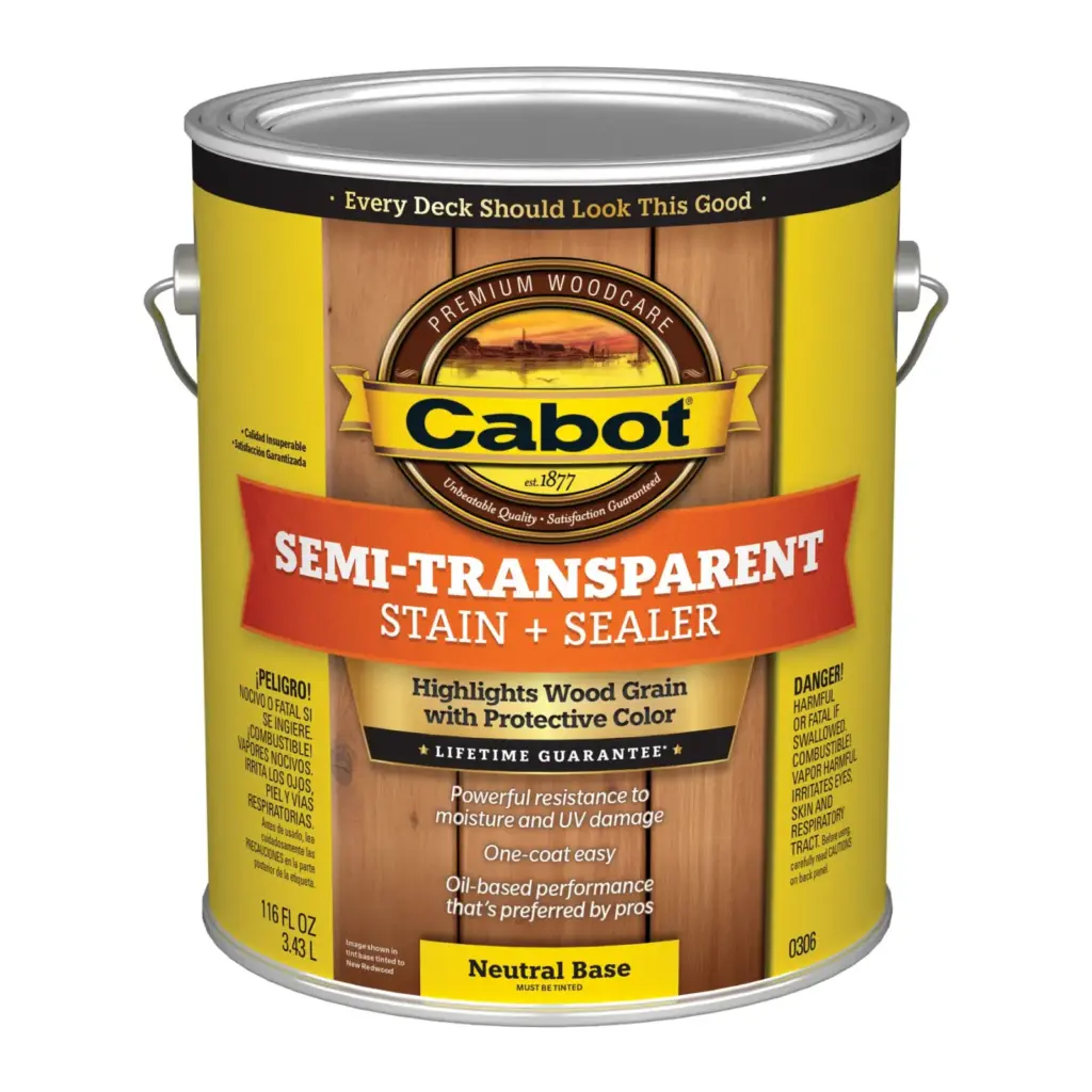 Cabot Semi-Transparent Stain + Sealer